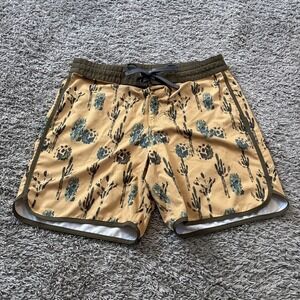 Men's PrAna‎ Cactus Surfing Beach Board Shorts UPF 50+ Sz 30 NICE